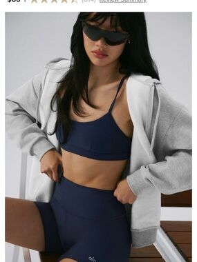 ALO Yoga Navy High-Waist Bike Shorts